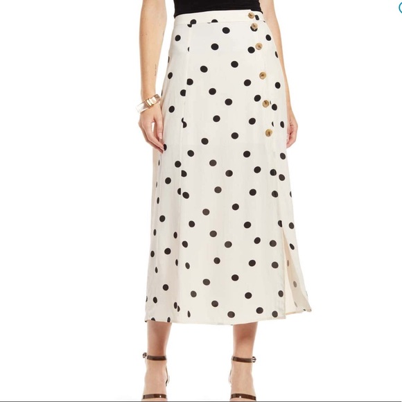 NWT Something Navy High Waisted Midi Skirt